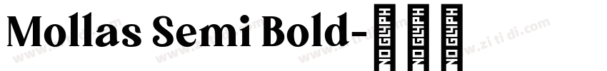 Mollas Semi Bold字体转换